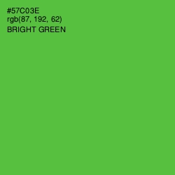 #57C03E - Bright Green Color Image