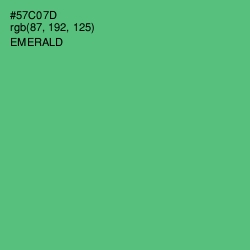 #57C07D - Emerald Color Image
