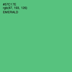 #57C17E - Emerald Color Image