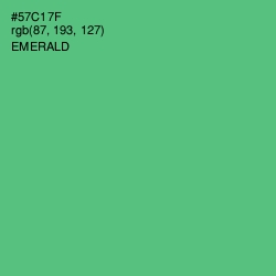 #57C17F - Emerald Color Image