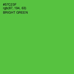 #57C23F - Bright Green Color Image