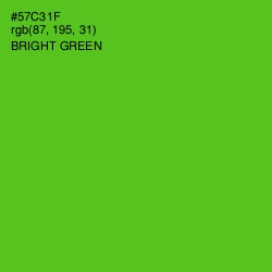 #57C31F - Bright Green Color Image