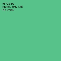 #57C38A - De York Color Image