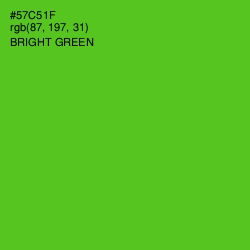 #57C51F - Bright Green Color Image