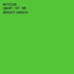 #57C53A - Bright Green Color Image