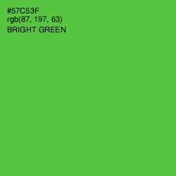 #57C53F - Bright Green Color Image