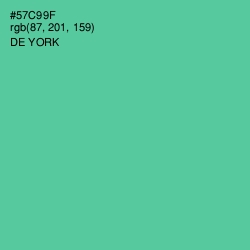 #57C99F - De York Color Image