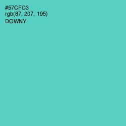 #57CFC3 - Downy Color Image