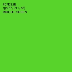 #57D32B - Bright Green Color Image