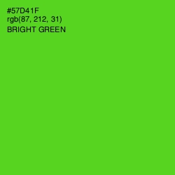 #57D41F - Bright Green Color Image