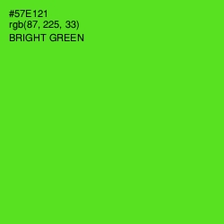 #57E121 - Bright Green Color Image