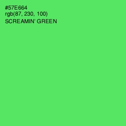 #57E664 - Screamin' Green Color Image