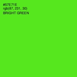 #57E71E - Bright Green Color Image