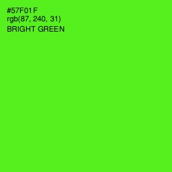 #57F01F - Bright Green Color Image