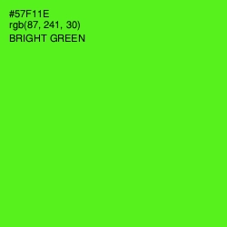 #57F11E - Bright Green Color Image