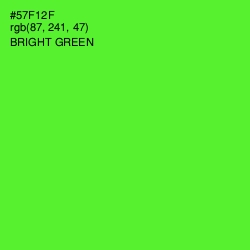 #57F12F - Bright Green Color Image