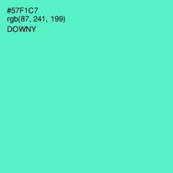 #57F1C7 - Downy Color Image