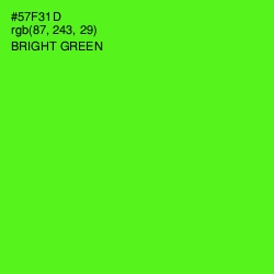 #57F31D - Bright Green Color Image