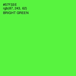 #57F33E - Bright Green Color Image