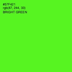 #57F421 - Bright Green Color Image