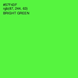 #57F43F - Bright Green Color Image