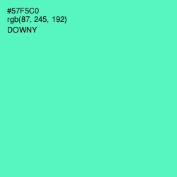 #57F5C0 - Downy Color Image