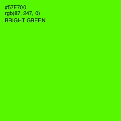 #57F700 - Bright Green Color Image