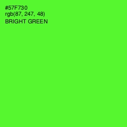 #57F730 - Bright Green Color Image