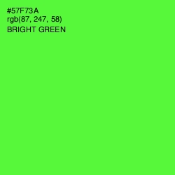 #57F73A - Bright Green Color Image