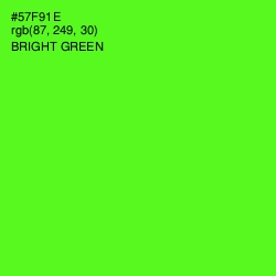 #57F91E - Bright Green Color Image