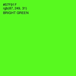 #57F91F - Bright Green Color Image