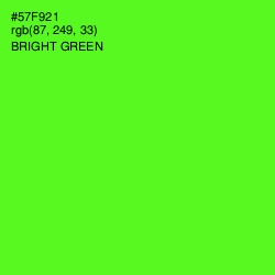 #57F921 - Bright Green Color Image