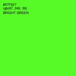 #57F927 - Bright Green Color Image