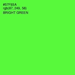 #57F93A - Bright Green Color Image