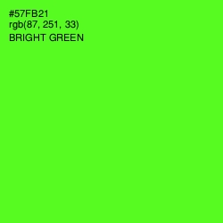 #57FB21 - Bright Green Color Image