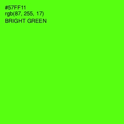 #57FF11 - Bright Green Color Image