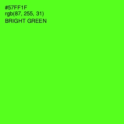 #57FF1F - Bright Green Color Image