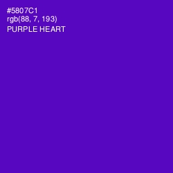 #5807C1 - Purple Heart Color Image