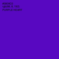 #5808C0 - Purple Heart Color Image