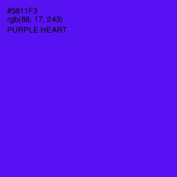 #5811F3 - Purple Heart Color Image