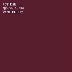 #581D2E - Wine Berry Color Image