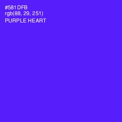 #581DFB - Purple Heart Color Image