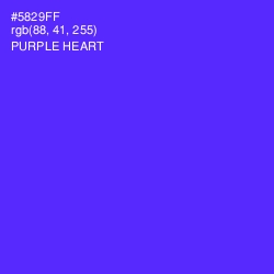 #5829FF - Purple Heart Color Image