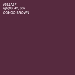 #582A3F - Congo Brown Color Image