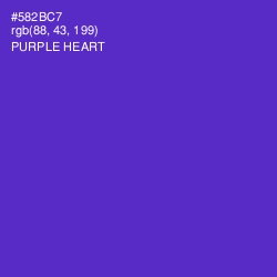 #582BC7 - Purple Heart Color Image