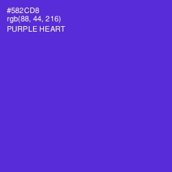 #582CD8 - Purple Heart Color Image