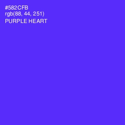 #582CFB - Purple Heart Color Image