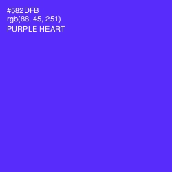 #582DFB - Purple Heart Color Image