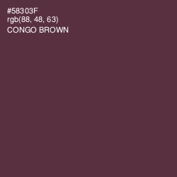 #58303F - Congo Brown Color Image