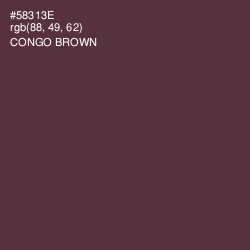#58313E - Congo Brown Color Image